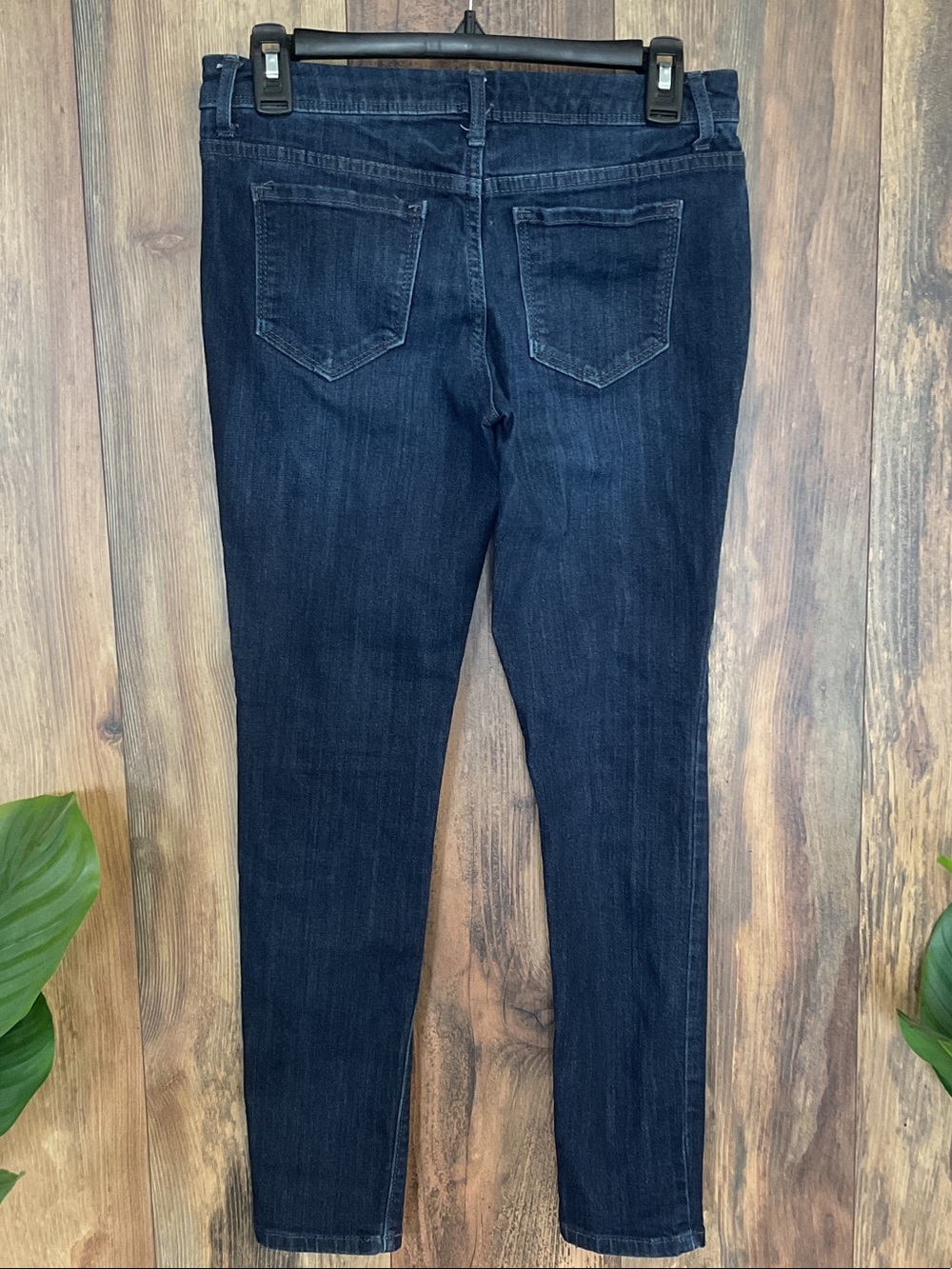Simply Vera Vera Wang Dark Blue Mid Rise Skinny Jeans 4P C350